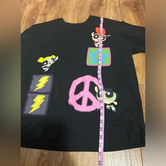 Power Puff Girls Jr. women’s oversized Crochet Knit Graphic Top - Picture 7 of 10